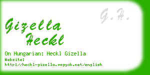 gizella heckl business card